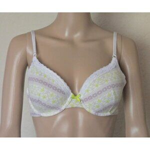 Victoria's Secret Lined Perfect Coverage underwired multicolor Bra size 34C